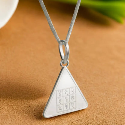 Pyra Yantra Silver Locket (With Thread)
