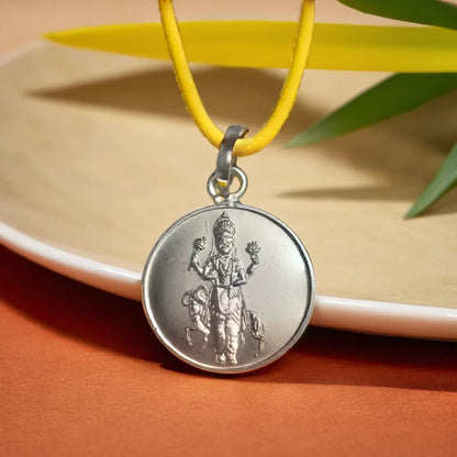 Shri Mangal Yantra Silver Locket (With Thread)